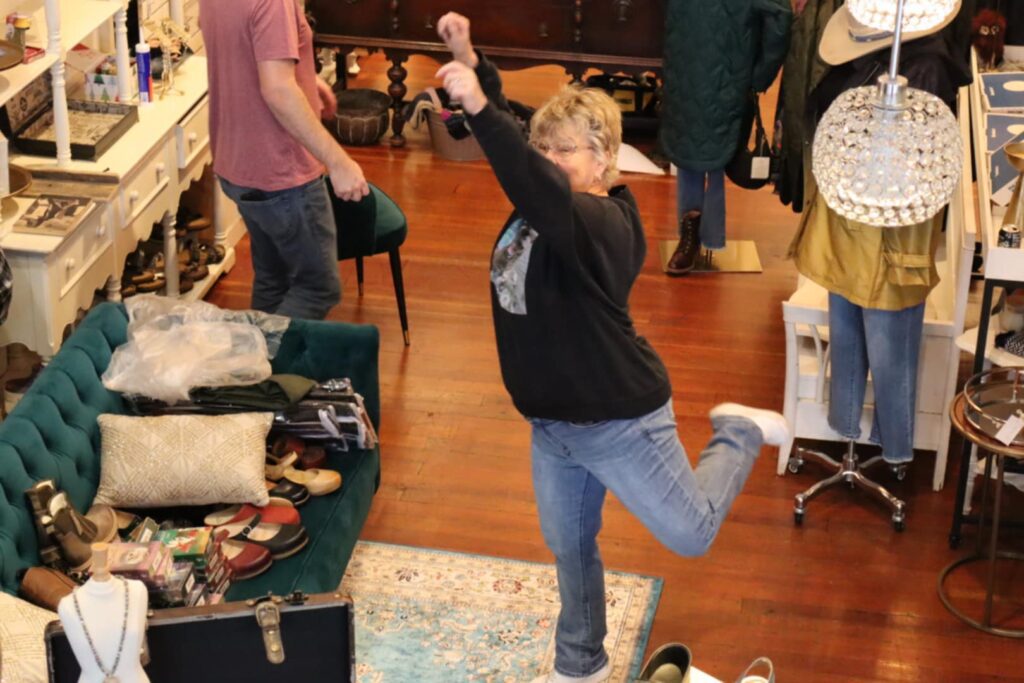 Interior of Rogue Sole and Style shoe store and boutique in Grants Pass Oregon